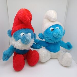 Blue and Red Stuffed Animals Plush Toys